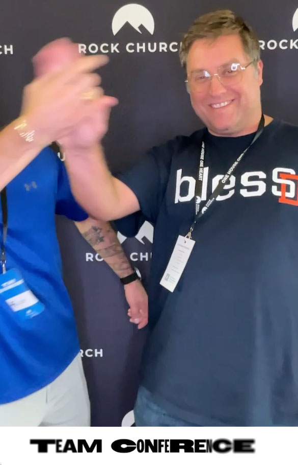 Hugs at Rock Church Team Conference